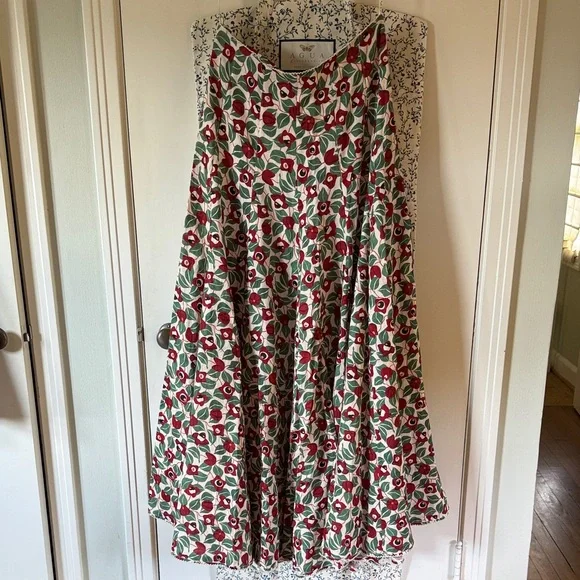 Agua by Agua Bendita - Red and Green maxi skirt - Picture 1 of 3